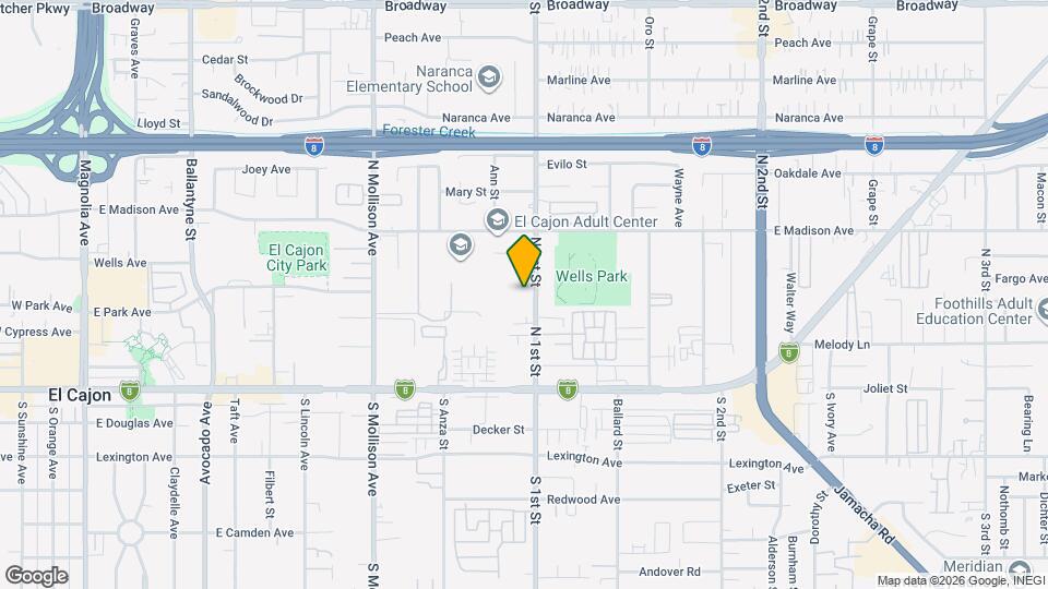 330 N 1st St Map and Location Details