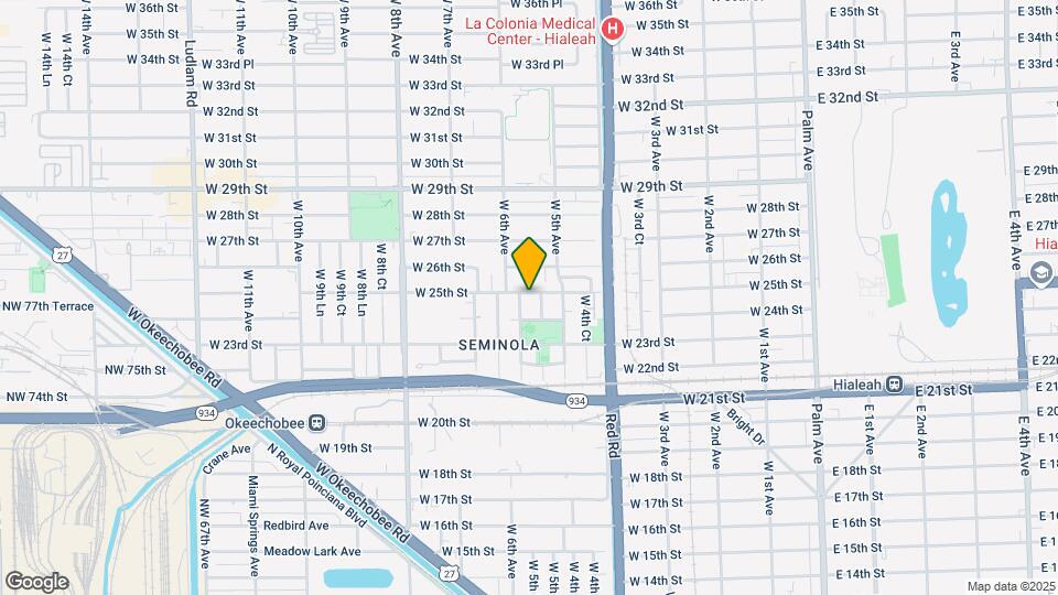 564 W 25th St Map and Location Details