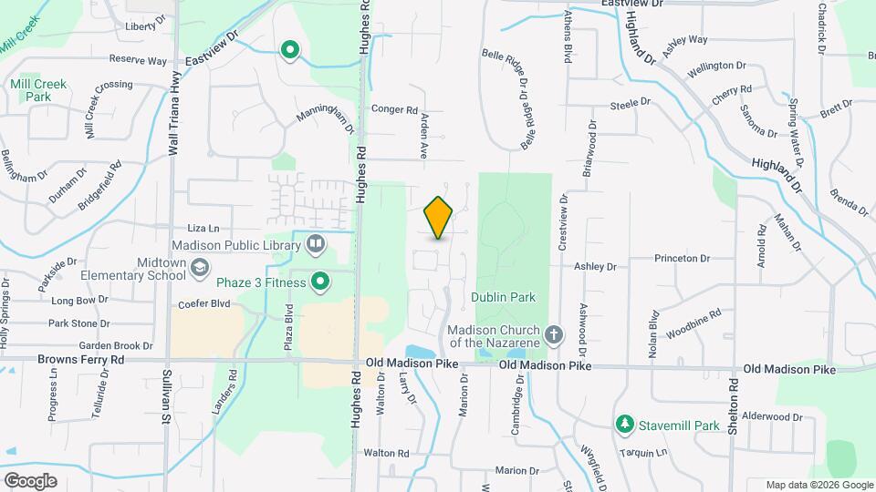 110 Meadowglade Ln Map and Location Details