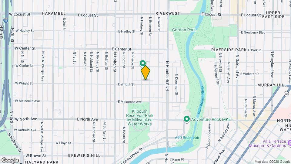 818 E Wright St, Unit A Map and Location Details