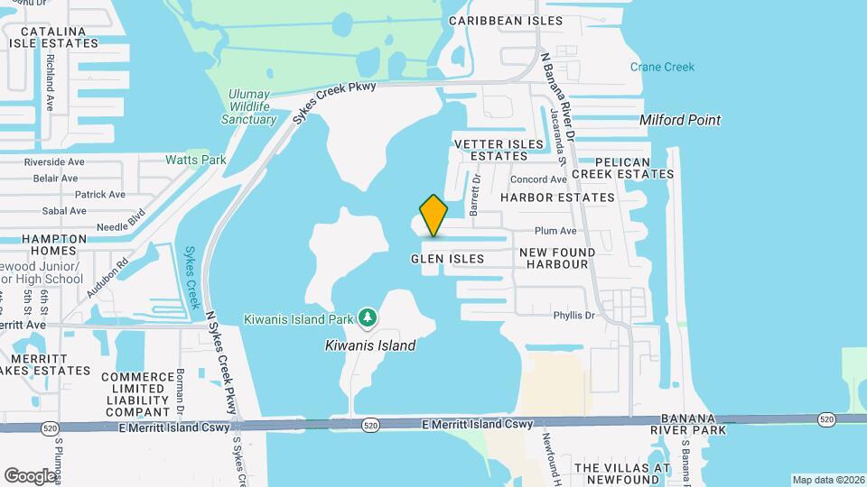 1260 Island Dr Map and Location Details