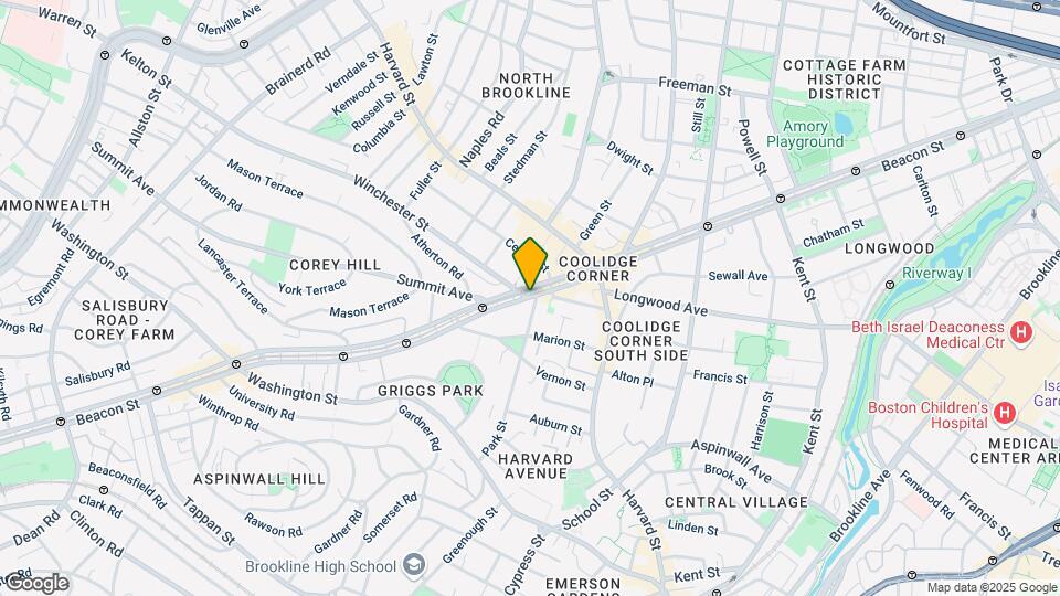 1383 Beacon St Map and Location Details