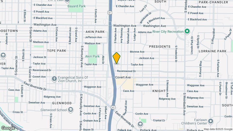 1500 S Harlan Ave Map and Location Details