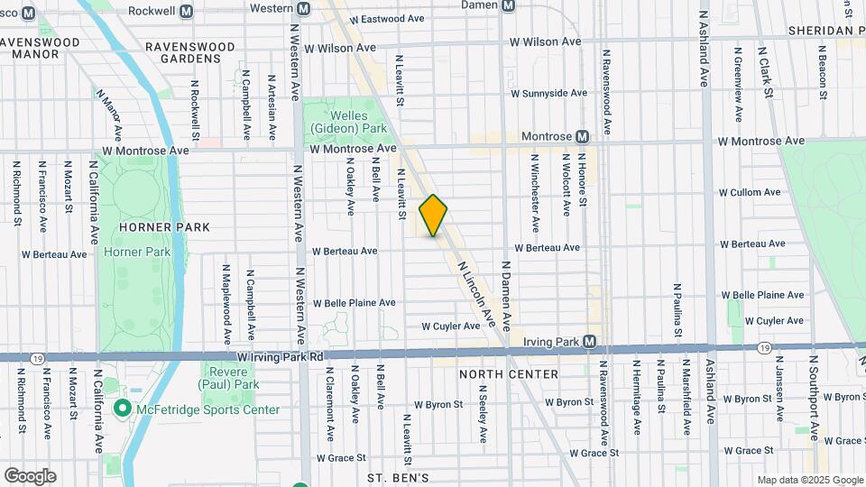 2118 W. Berteau Mapa y Detalles de la Ubicación