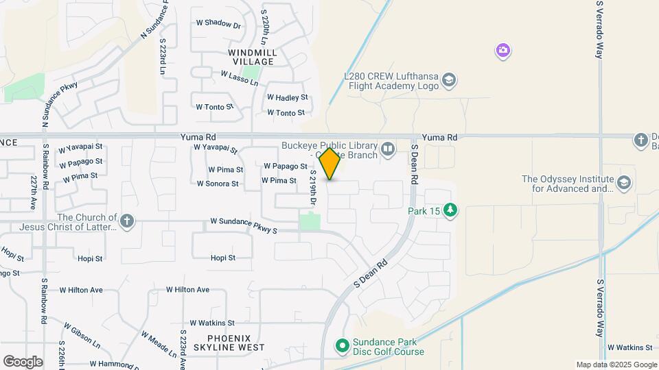 21881 W Pima St Map and Location Details