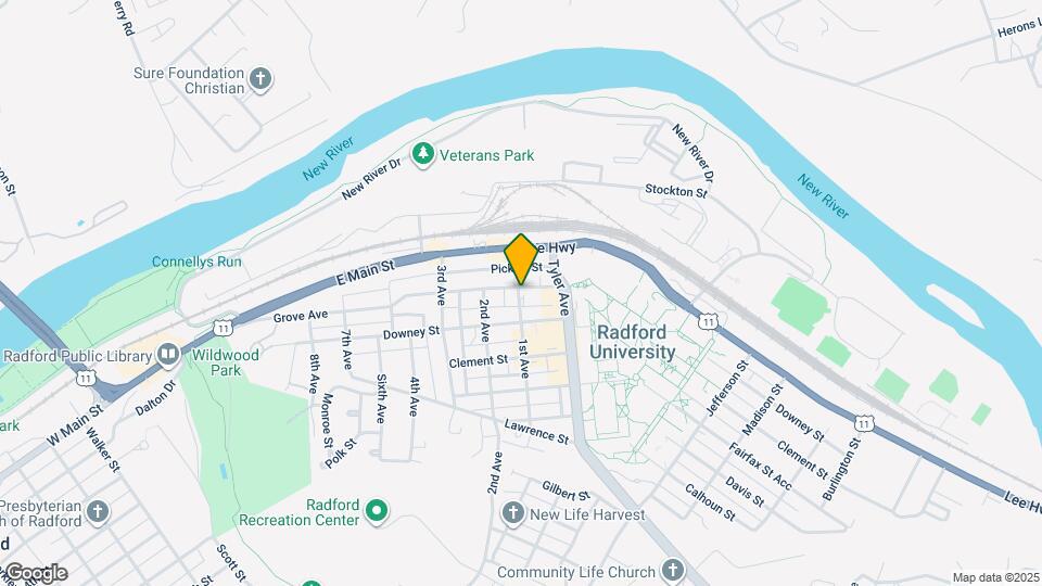 1025 Grove Ave Map and Location Details