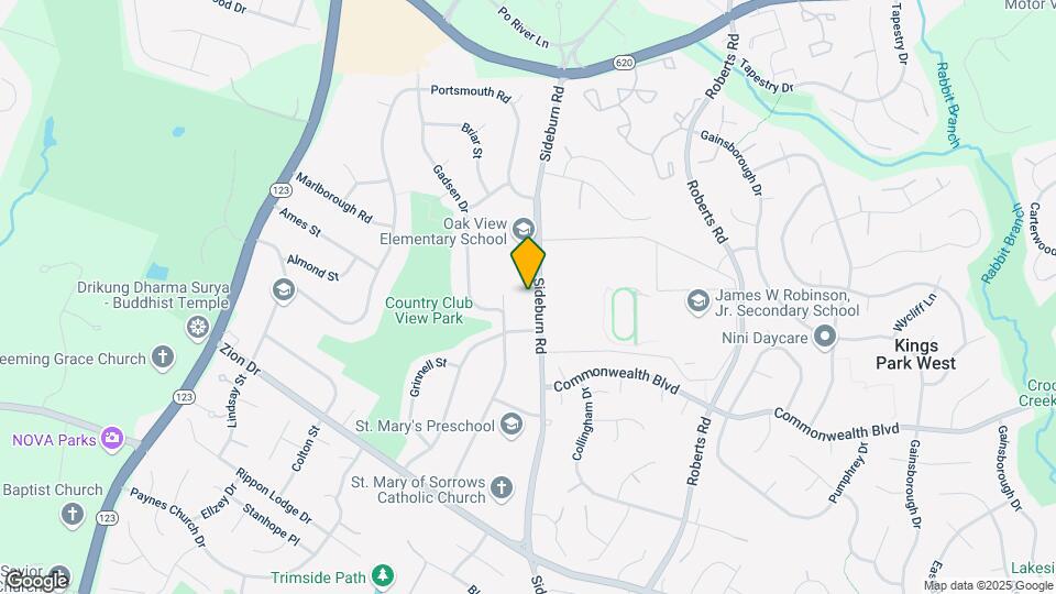 5012 Sideburn Rd Map and Location Details