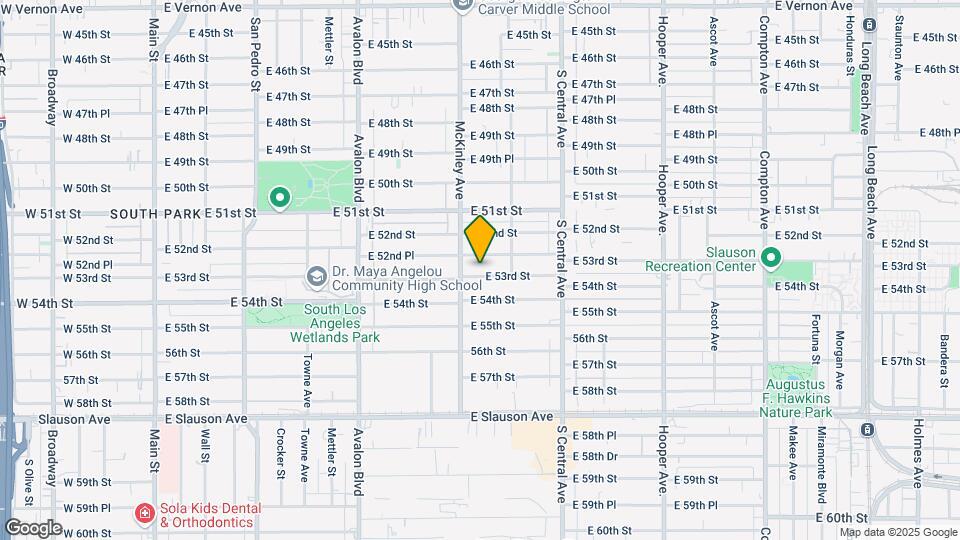 891 E 53rd St Map and Location Details