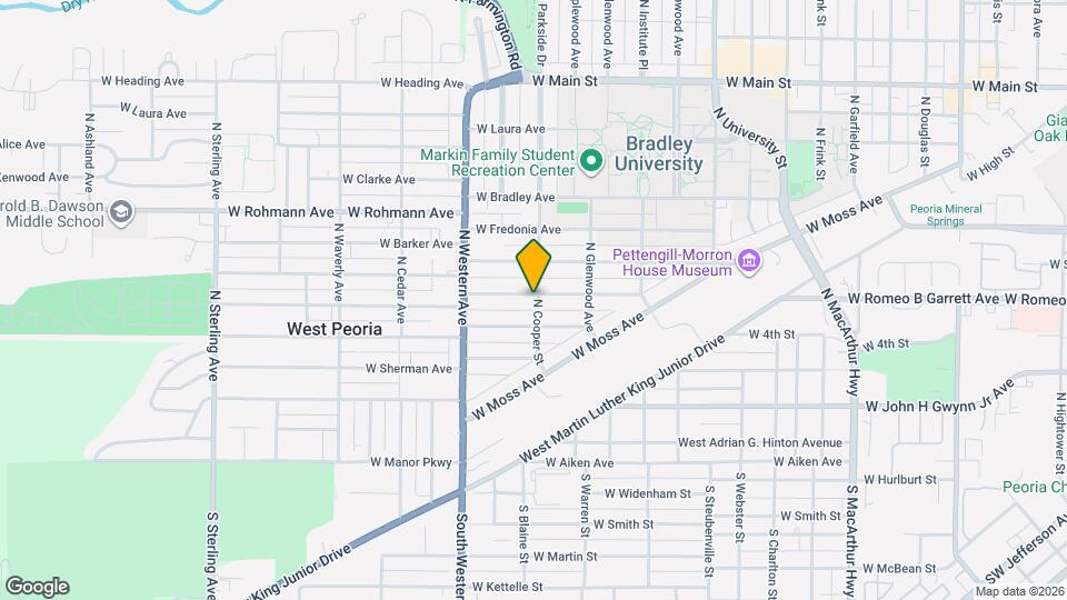 415 N Cooper St Map and Location Details