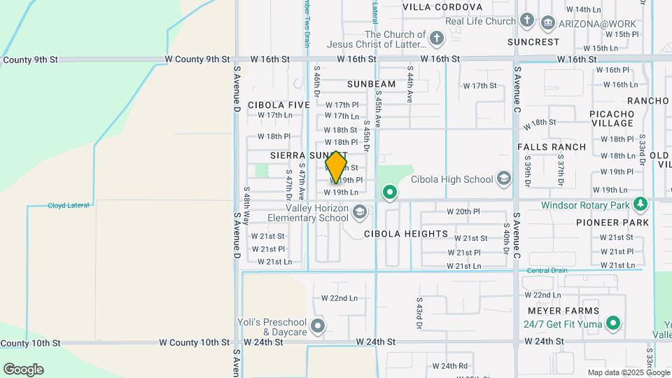 4632 W 19th Ln Map and Location Details