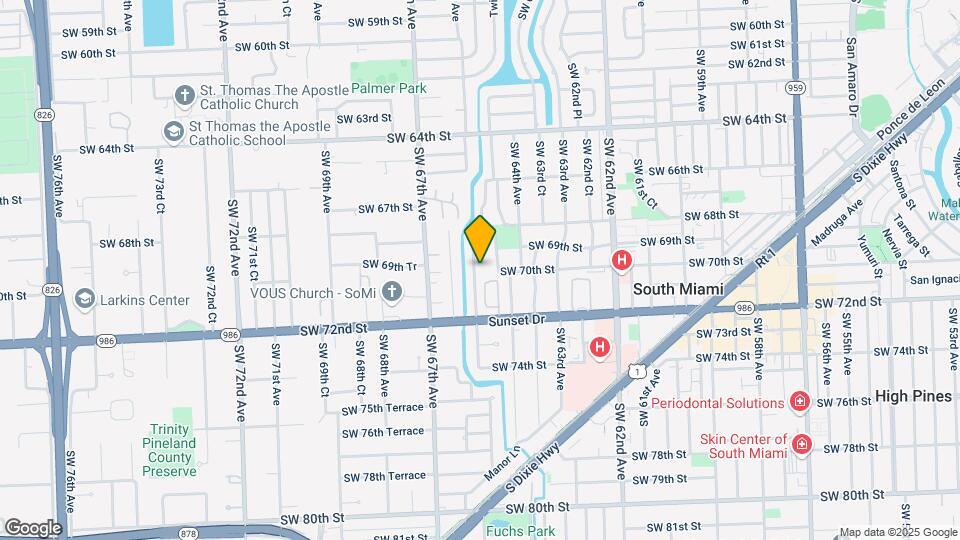 6955 SW 65th Ave Mapa y Detalles de la Ubicación