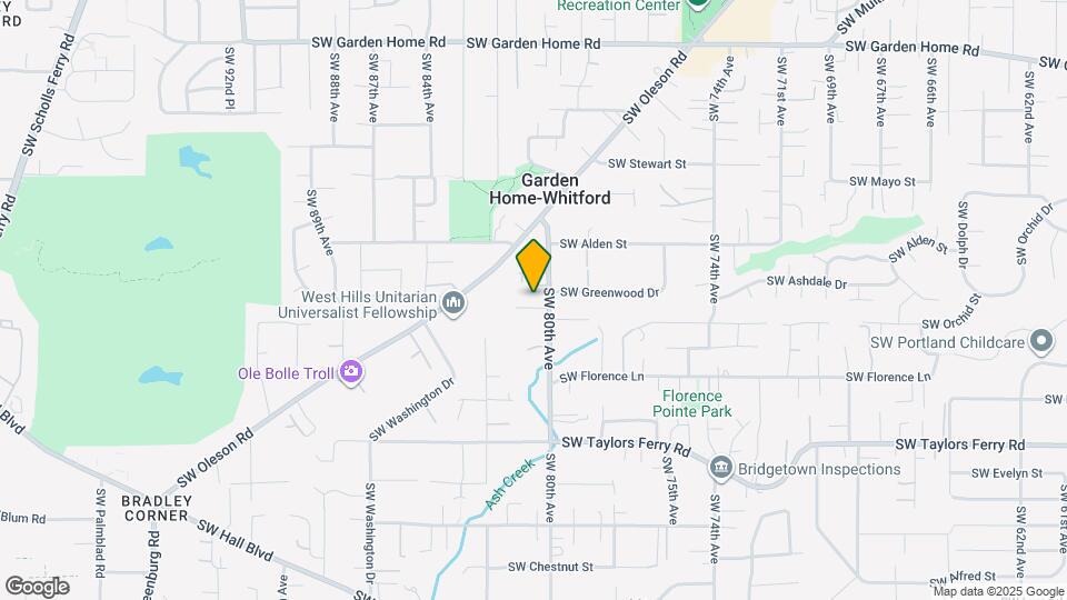 8007 SW Kensington Rd Map and Location Details