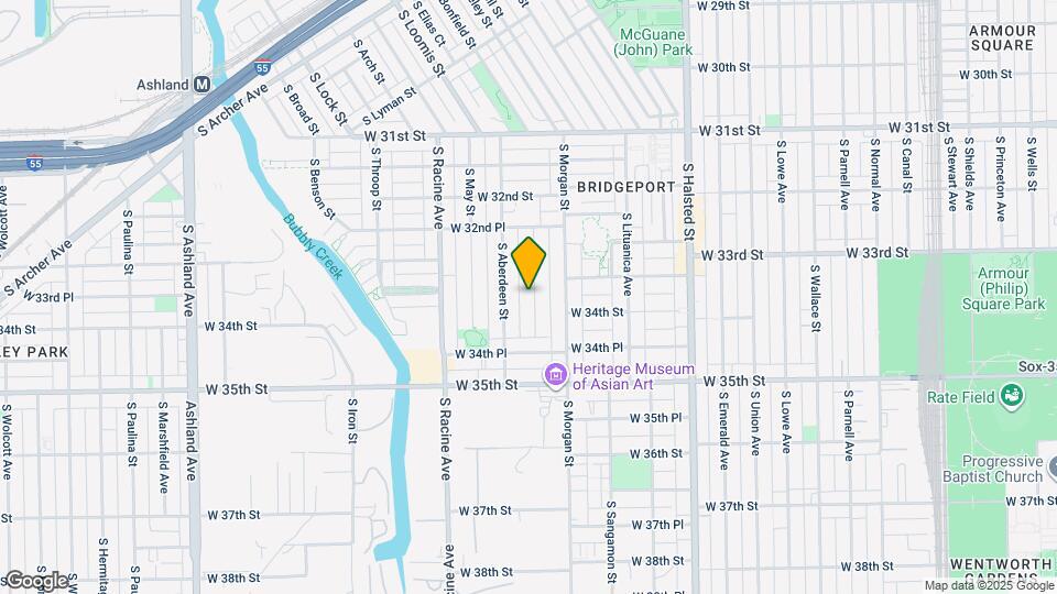 3340 S Carpenter St Map and Location Details