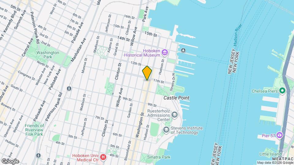 1026 Washington St Map and Location Details