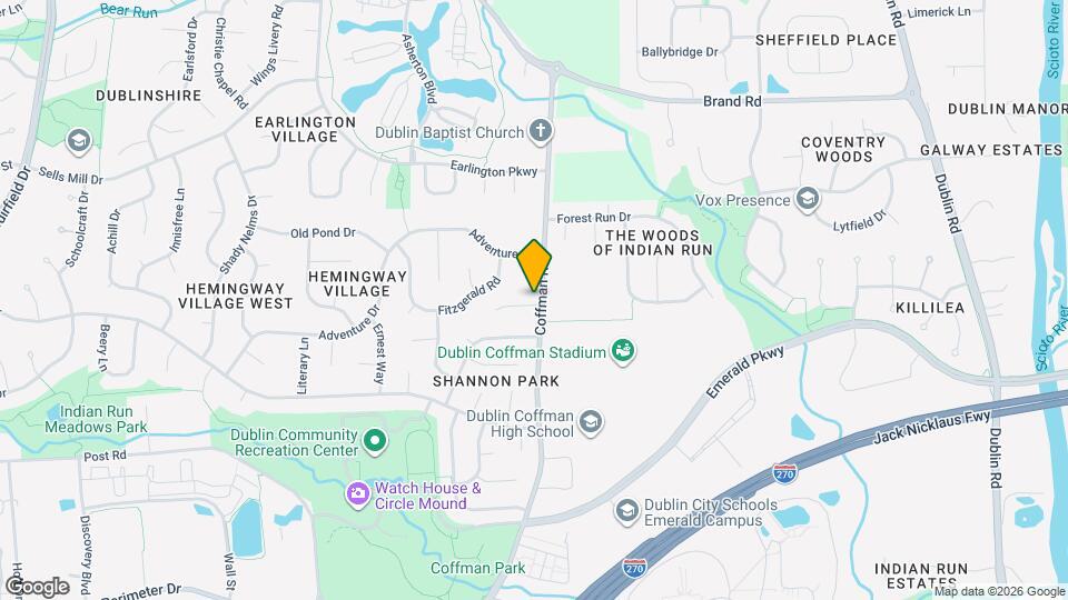 7035 Coffman Rd Map and Location Details