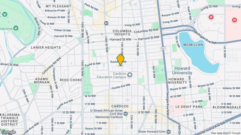2520 13th St NW Map and Location Details