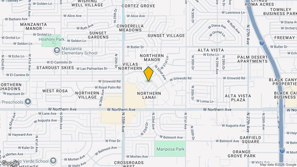 8130 N 33rd Dr Map and Location Details