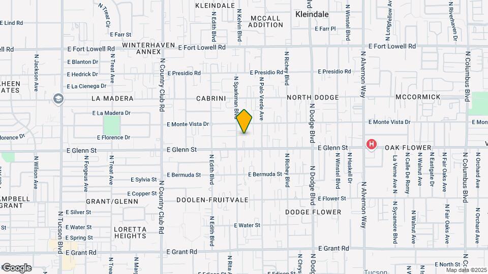 3405-3417 E Glenn St Mapa y Detalles de la Ubicación