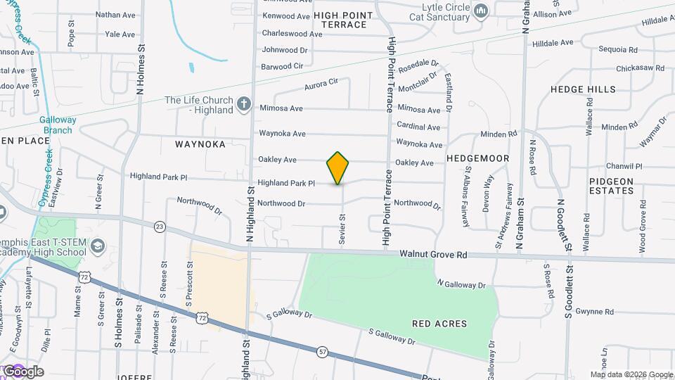 3659 Highland Park Pl Mapa y Detalles de la Ubicación