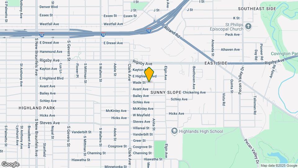 2722 Wade St Map and Location Details