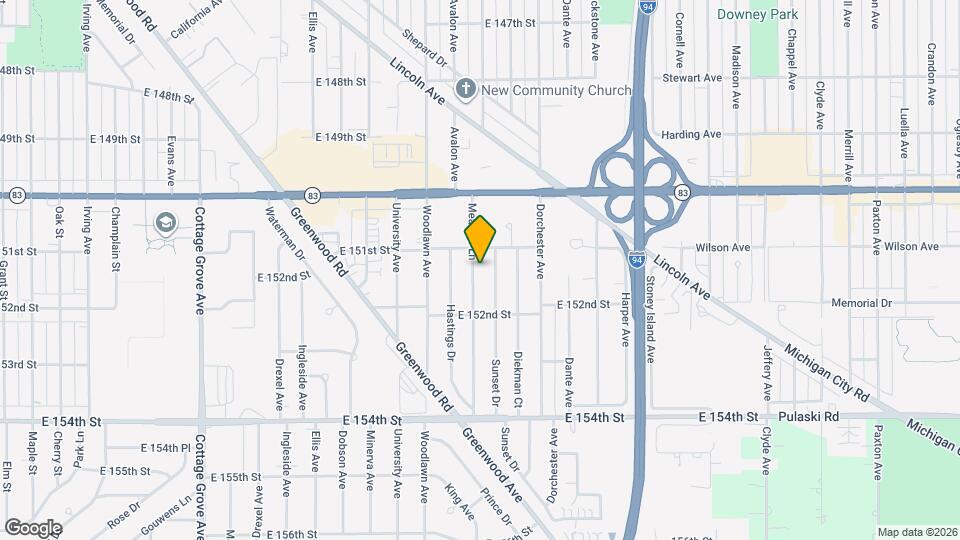 15119 Meadow Ln Map and Location Details