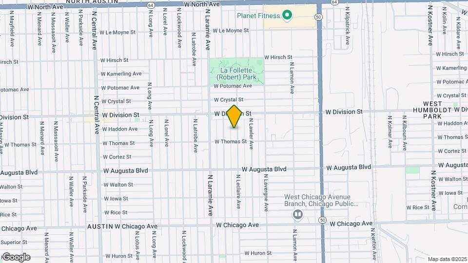 1120 N Leclaire Ave Mapa y Detalles de la Ubicación