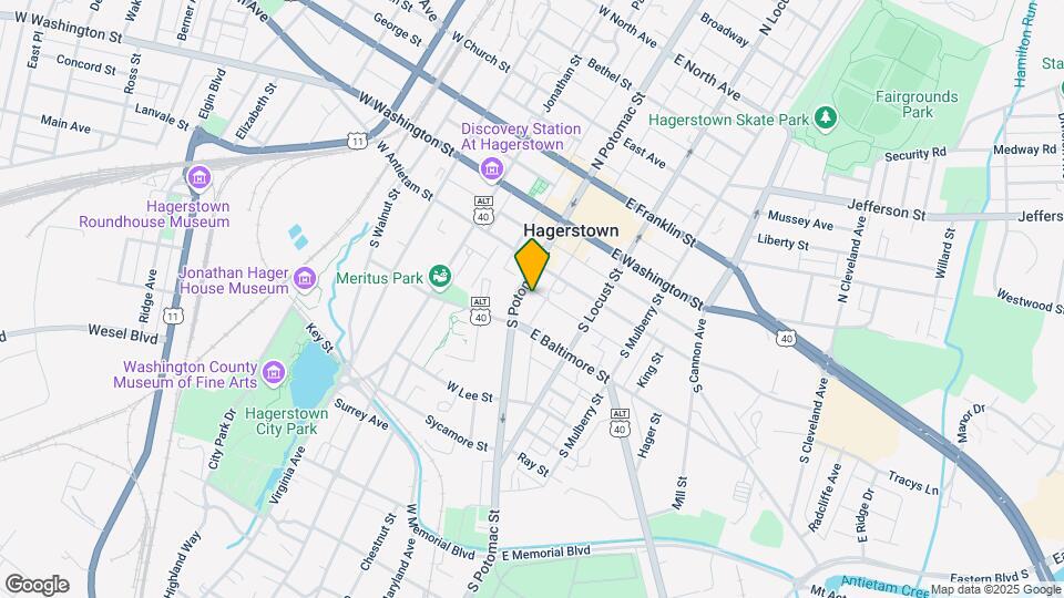 130 S Potomac St Map and Location Details