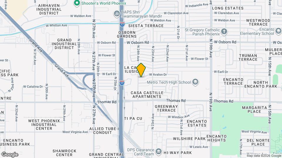 2339 W Avalon Dr Map and Location Details
