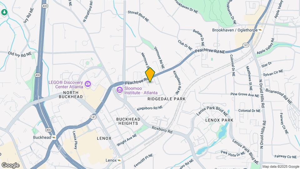 3669 Peachtree Rd NE Map and Location Details