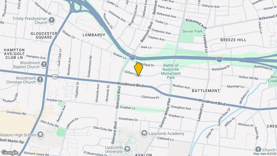 1413 Clifton Ln Map and Location Details