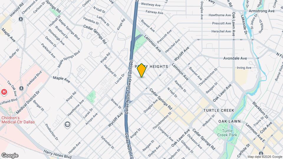 4368 Cedar Springs Rd Map and Location Details