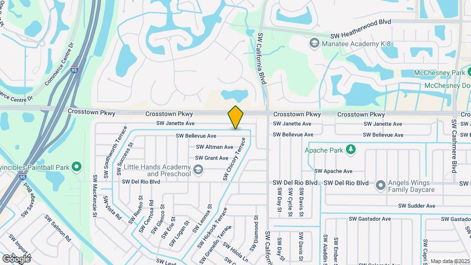 1767 SW Bellevue Ave Map and Location Details