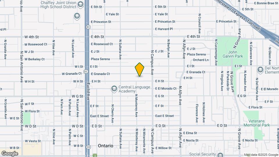 619 E H St Map and Location Details