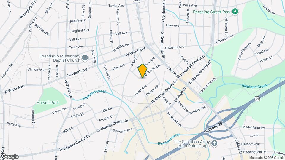 323 Coltrane Ave Mapa y Detalles de la Ubicación