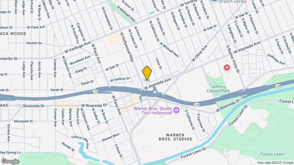 211 N Cordova St Map and Location Details