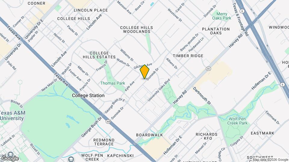 707 Dominik Dr Map and Location Details