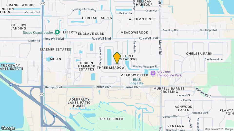 1215 Three Meadows Drive Map and Location Details