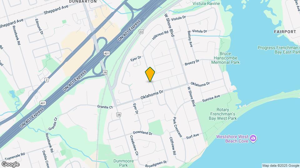 744 Hillcrest Rd Map and Location Details