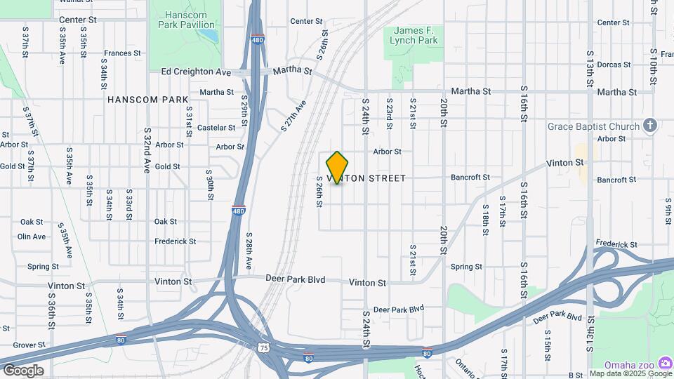 2716 1/2 S 25th St Map and Location Details