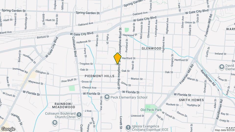 1503 Trogdon St Map and Location Details