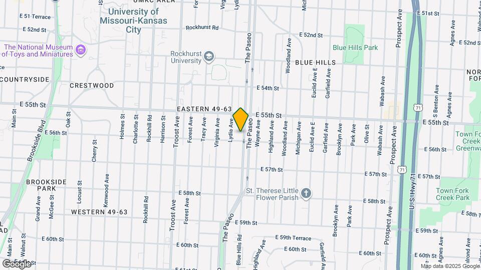 5536 Paseo Blvd Map and Location Details