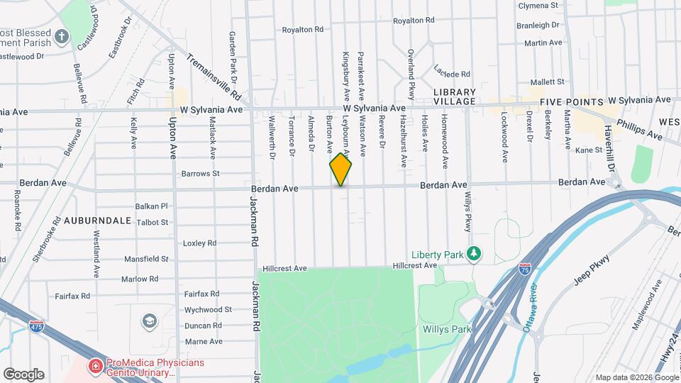 1489 Berdan Ave Map and Location Details