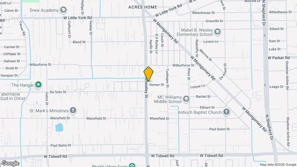 1046 Homer St Map and Location Details