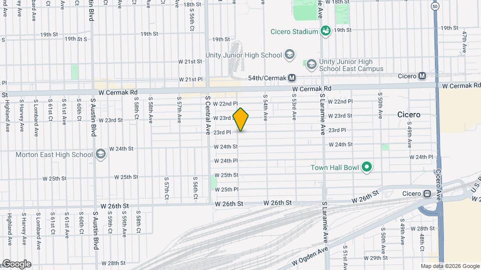 5439 W 23rd Pl, Unit Unit 1 Mapa y Detalles de la Ubicación