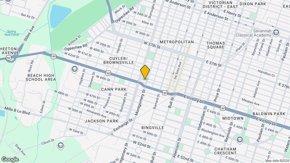 2613 Montgomery St Map and Location Details