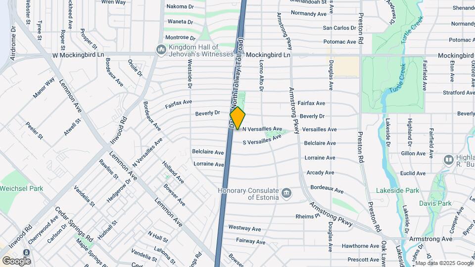 4541 N Versailles Ave Map and Location Details