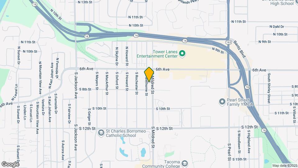635 S Hawthorne St Map and Location Details