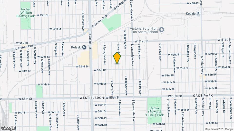 5238 S Hamlin Ave Map and Location Details