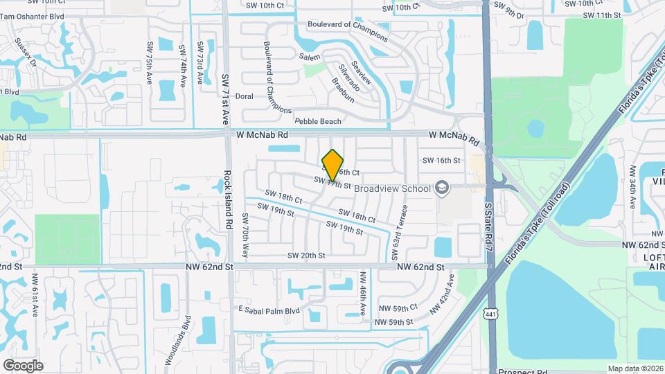 6720 SW 17th St Mapa y Detalles de la Ubicación