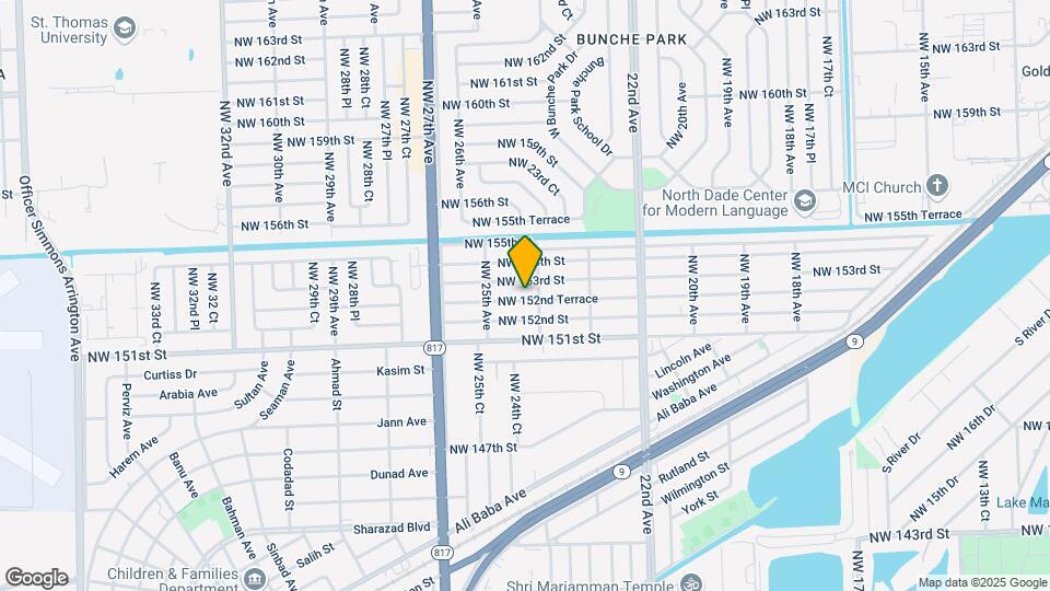 2421 NW 152nd Terrace Mapa y Detalles de la Ubicación